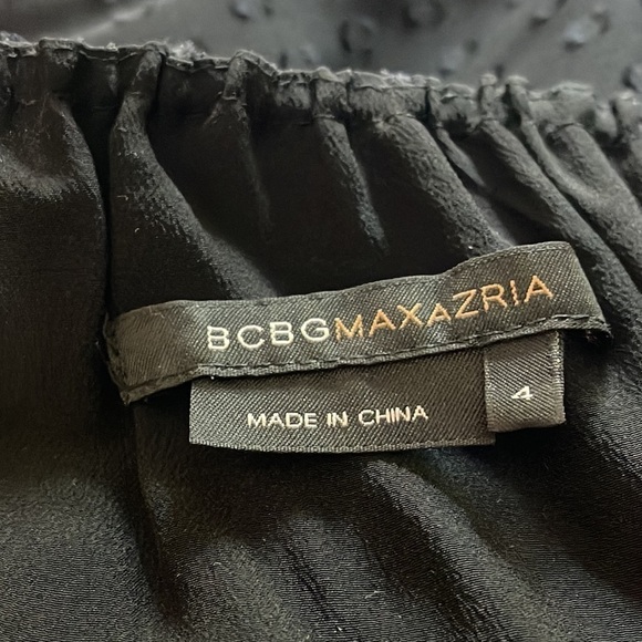 BCBGMaxAzria Sexy Little Black Silk Dress Sz. 4 - Picture 11 of 13
